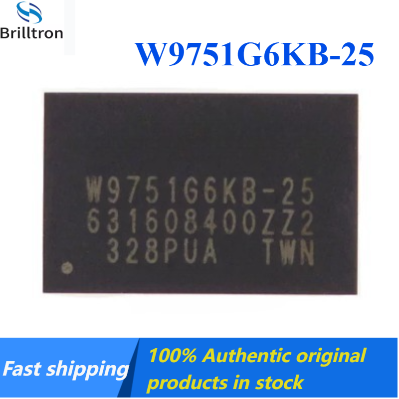 Ddr2 Ram - 5-20PCS 100%Original W9751G6KB-25 DDR2 Chip, BGA-84,