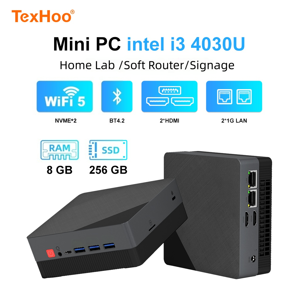 Texhoo MINI PC Intel Core I3 4 - Ram Memory Module recension och pris