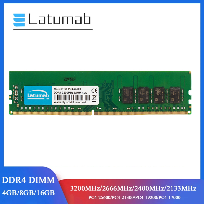 Latumab RAM DDR4 Desktop Memor - Ddr4 2400Mhz recension och pris
