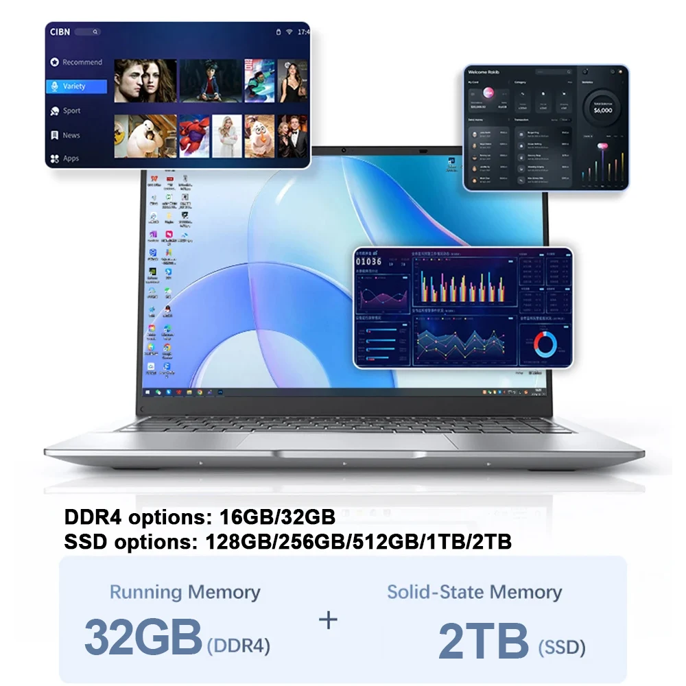 2026 New 14.1 Inch Ultra Thin  - Ddr4 Ram recension och pris