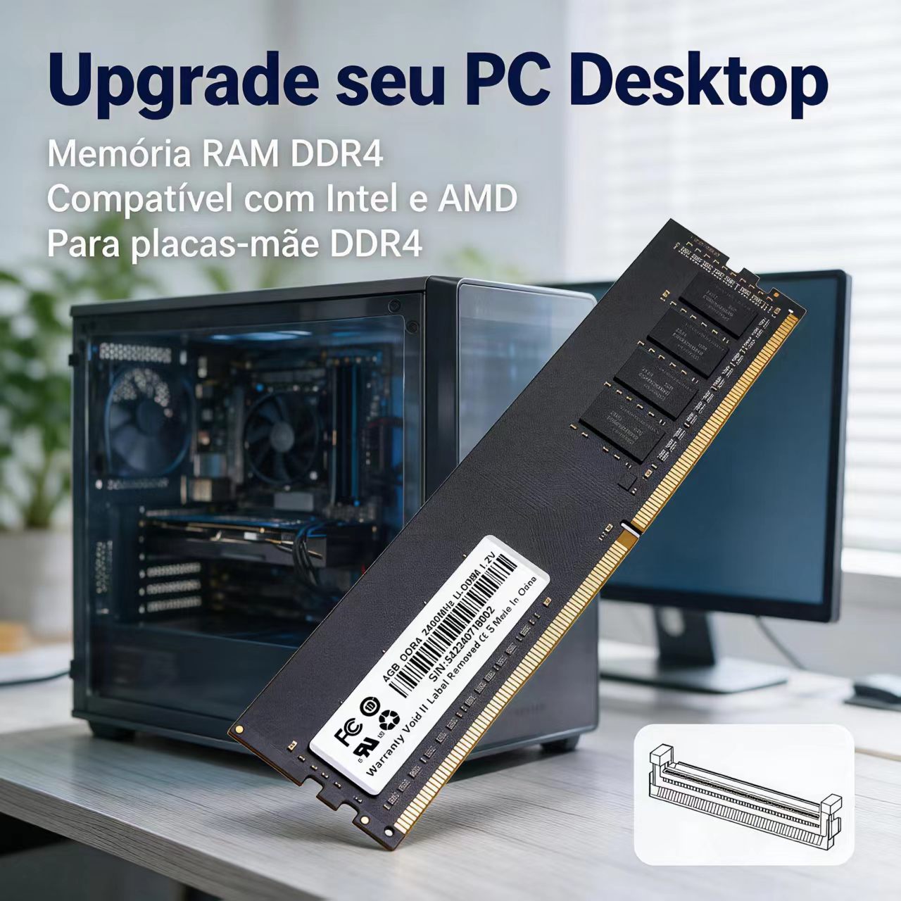 DDR4 RAM 4GB 8GB 2400MHz Deskt - Ddr4 2400Mhz recension och pris