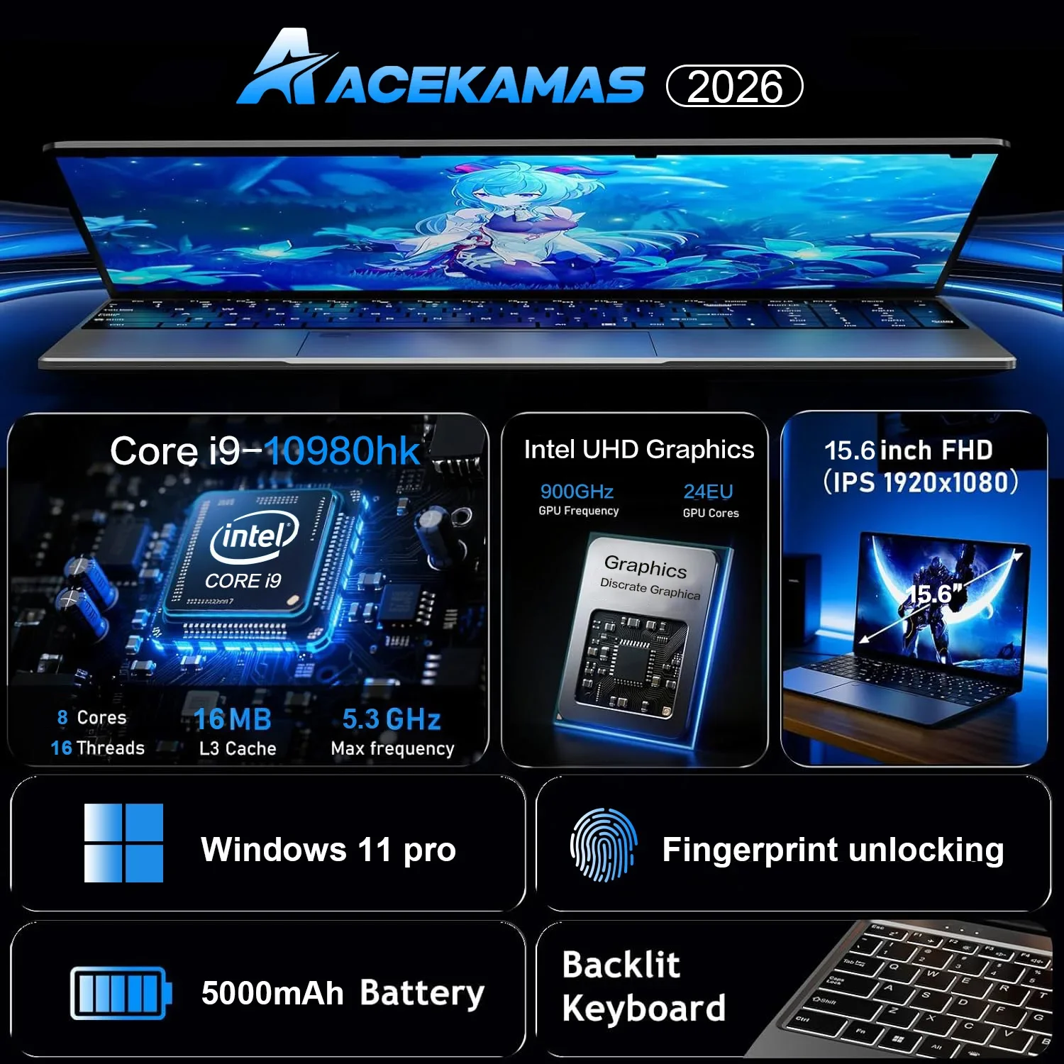 15.6inch Potrable Laptop Intel - Ddr4 Ram recension och pris